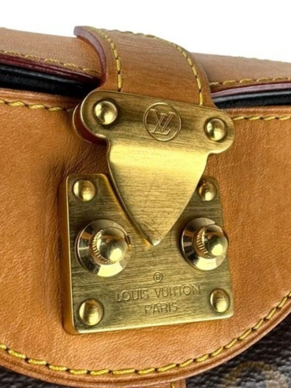 Auth LOUIS VUITTON Monogram Duffle Bag Shoulder Bag Brown M43587 - z9790 - Picture 11 of 13
